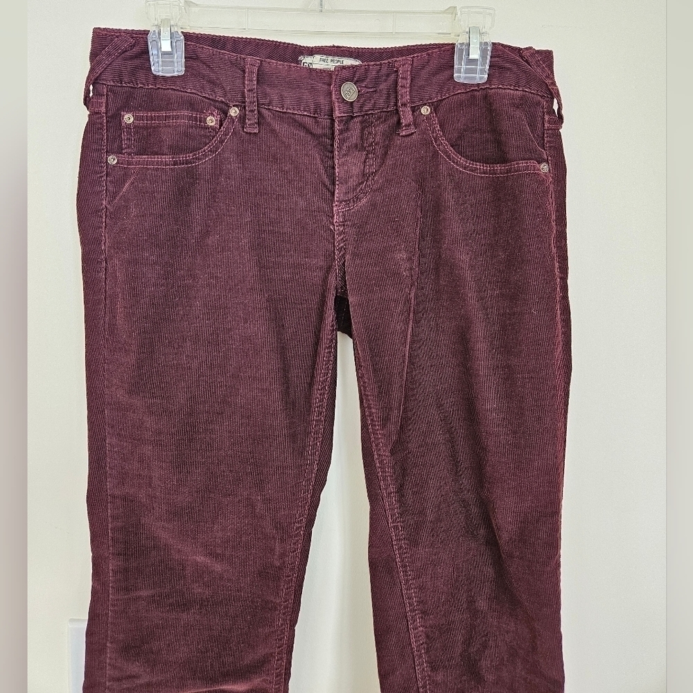 Free People Corduroy Skinny Leg Pants - Picture 3 of 9